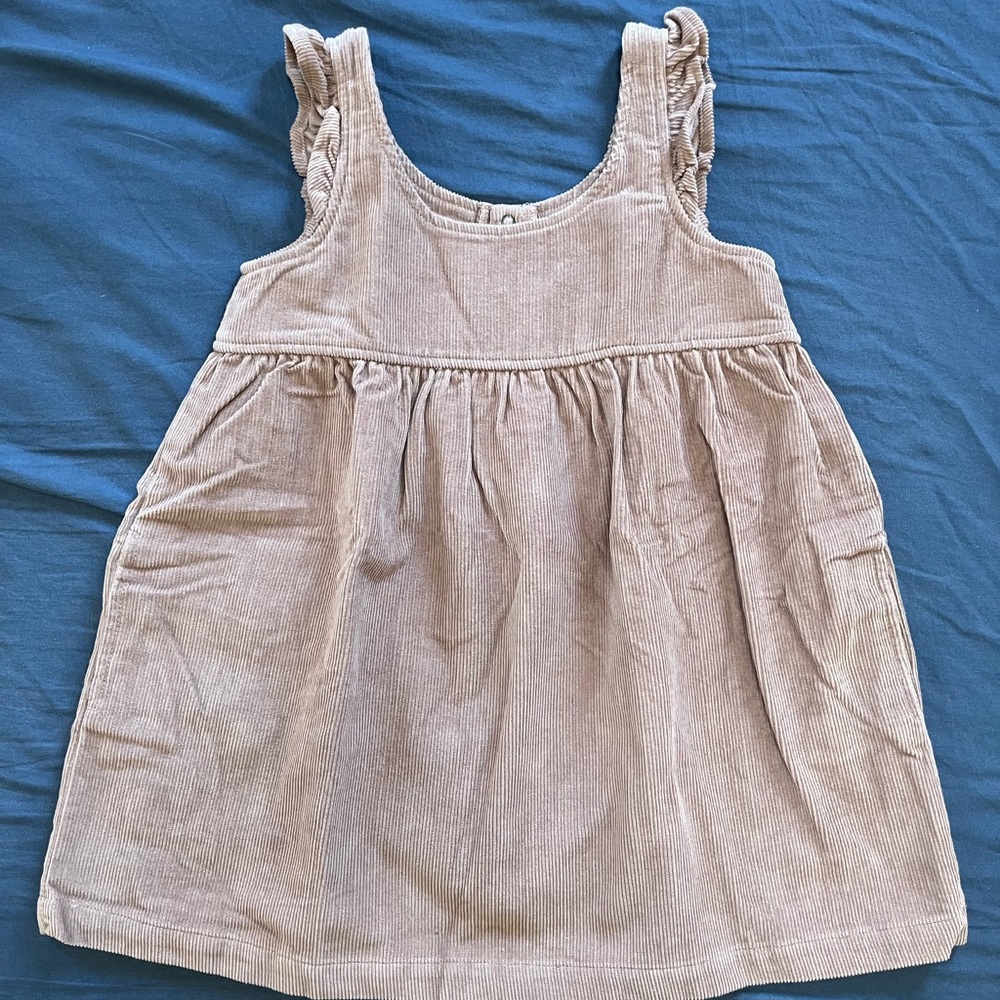Pehr size 4T corduroy jumper dress